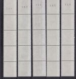 Berlin 1987/1990 - Sehenswürdigkeiten in 5er-Streifen mit Rollennummer komplett