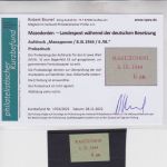 Besetzung Mazedonien 1944 Michel no. 3 Probeabzug des Aufdrucks Befund Brunel