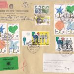 Italien Wertbrief mit 7 Siegeln 1986