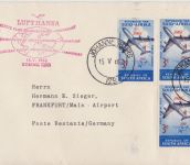 Lufthansa Boeing 720 B Erstflug Johannesburg - Frankfurt 1962