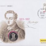 Numisbrief 10 € Georg Büchner 2013