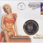 Numisbrief Marshall Inseln 5 Dollar 1995 Marilyn Monroe
