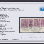 Deutsches Reich 4 x 148 I auf Briefstück gepr. Bauerr BPP 1922 Michel 220 €