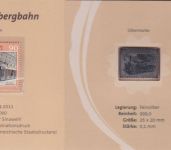 Numiphilum Nr. 14 Briefmarke + 999er Silberbarren Eisenbahn 2011