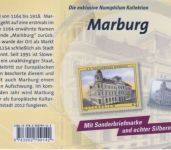 Numiphilum Nr. 11 Briefmarke + 999er Silberbarren Marburg 2011