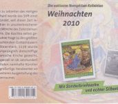 Numiphilum Nr. 10 Briefmarke + 999er Silberbarren Weihnachten 2010