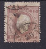 Portugal 36 C x (13 1/2) gest./used König Luis 1875 Michel 80 €