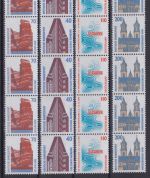 Bund 1379+1469+1665+2009 5er-Streifen mit Nummer postfr./mnh Michel 37 €