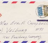 Bund 191 auf R-Brief aus Wiesbaden nach Velburg 1954