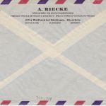 Bund 187+194 auf Luftspost-Brief in die USA 1957