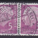 Bund 179 x Wv 4er-Block + 3 waagr. Paare gest. Heuss 1954 Michel 37 €