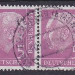 Bund 179 x Wv 4er-Block + 3 waagr. Paare gest. Heuss 1954 Michel 37 €