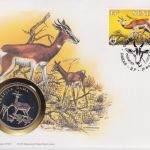 Numisbrief Senegal Medaille Damagazelle WWF 1986