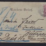 Österreich K 22 aus Wien nach Budapest 1899
