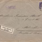 Schweiz R-Brief aus Zürich nach München 1926 CHARGE