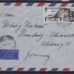 Italien Luftpost-Brief aus Salerno nach Hamburg 1953
