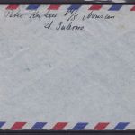 Italien Luftpost-Brief aus Salerno nach Hamburg 1953