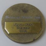 Airbus A310 Premiere 1983 Medaille Notburga Heiden 1983