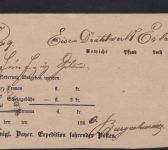 Bayern Paketschien - Begleitschein Tittmoning 1860
