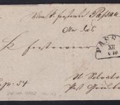 Vorphila-Brief Passau 1852