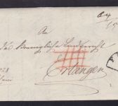 Vorphila-Brief CAHRGE aus Fürth nach Erlangen 1849