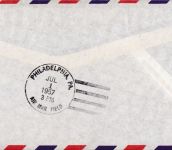 Erstflug FFC: Pan Am 10 anniversary round the world San Francisco 1957