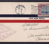 Flugpost: Albany USA - Montreal Kanada 1928