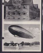 ZEPPELIN: Gasthof Schwanen Friedrichshafen Ansichtskarte 1932