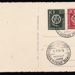 Berlin 138/139 FDC auf Karte vom Ersttag Ingenieure 1956