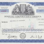 Hospital Corporation of America 1 Share 1973