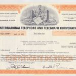 International Telephone and Telegraph Corporation 3430 Shares 1973