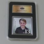 SILBER-Briefmarke: Queen Elizabeth II.: Das erste Ur-Enkelkind Prinz George