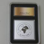 SILBER-Briefmarke: Queen Elizabeth II.: Besuch von Nelson Mandela