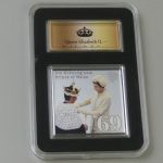 SILBER-Briefmarke: Queen Elizabeth II.: Die Krönung zum Prince of Wales