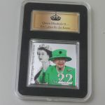SILBER-Briefmarke: Queen Elizabeth II.: 70-jähriges Thronjubiläum