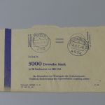 BRD Geldscheintasche / Banderole zu 5000 DM 1975