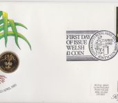 Numisbrief Großbritannien UK 1 Pfund 1985 - Brilliant Uncirculated - Welsh
