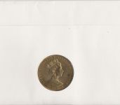 Numisbrief Falkland 50 Pence 1985 Mount Pleasant Airport