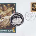 Numisbrief Medaille Weihnachten 2004