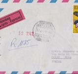 Äquatorialguinea Express-Brief nach Rom 1974