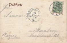 Elberfeld Parthie mit der Schwebebahn und Block auf Nützenberg 1902