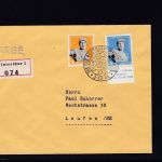 Schweiz 428+430 auf CHARGE Brief aus Winterthur nach Laufen 1944