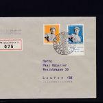 Schweiz 428+430 auf CHARGE Brief aus Winterthur nach Laufen 1944