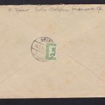 Brief mit Mif Berlin schwarz Aufdruck + Netzaufdruck + Bandaufdruck 1948