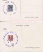 Italien 2 Sonderkarten Convegno Filatelico Fiorentino 1964