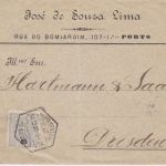 Portugal Brief aus Porto nach Dresden 1907