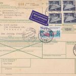Bund 29 Paketkarten meist mit Frankaturen zw. 10-25 DM
