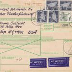 Bund 29 Paketkarten meist mit Frankaturen zw. 10-25 DM