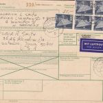Bund 29 Paketkarten meist mit Frankaturen zw. 10-25 DM