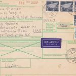 Bund 29 Paketkarten meist mit Frankaturen zw. 10-25 DM